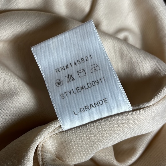 JANUARY & MAY Cotton Tiered Skirt Maxi Dress CREAM-BUFF / LARGE - Picture 13 of 13